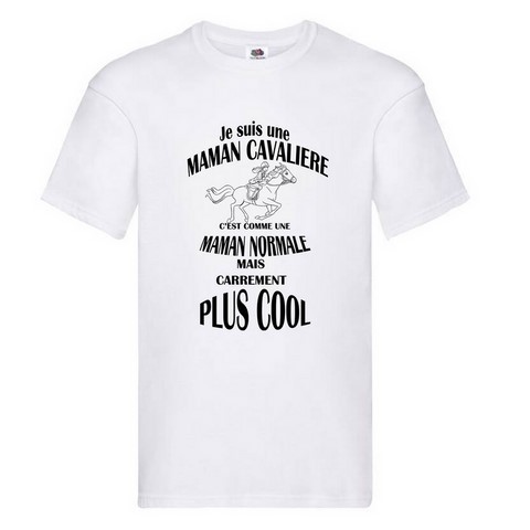 T-shirt je suis une maman cavalière