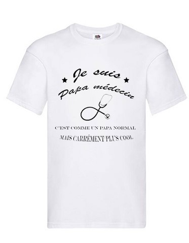 T-shirt papa médecin